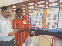 Margaret Owino, SCIs eastern Africa director, exhibited at the PCIA meeting in Bangalore