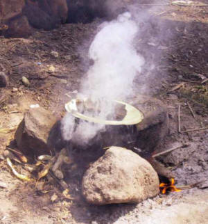 Traditional three-stone fires cause health and environmental problems; integrated cooking methods are cleaner and safer