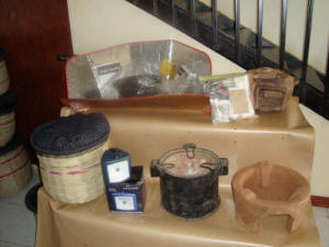Solar and integrated cooking devices on display in SCIs Kisumu office